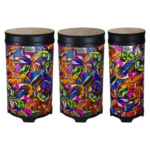 Remo 50 Series Pre-Tuned Tubano Set, Tropical Leaf
