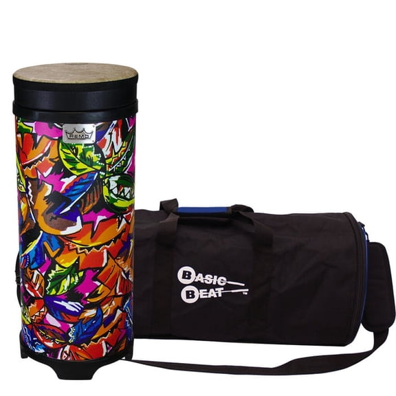 Remo 50 Series TU-0510-09 10" Pre-Tuned Tubano w/Bag, Tropical Leaf