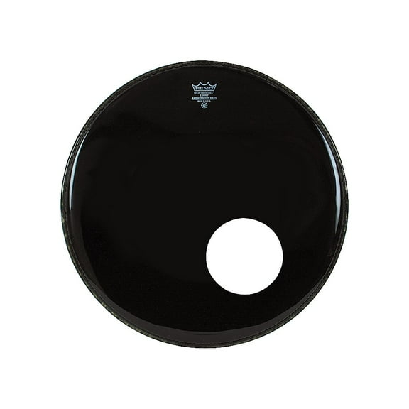 Remo Ambassador Bass Drum Head With 5.5" Port Hole Ebony 20 in.