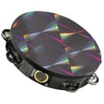 thumbnail image 1 of Remo Black Prizmatic Tambourine 6 in. 6 Pairs Jingles x 1 Row, 1 of 2