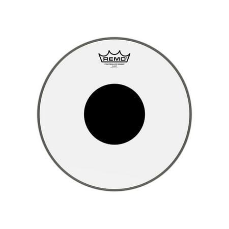 REMO 12" BLACK DOT Clear