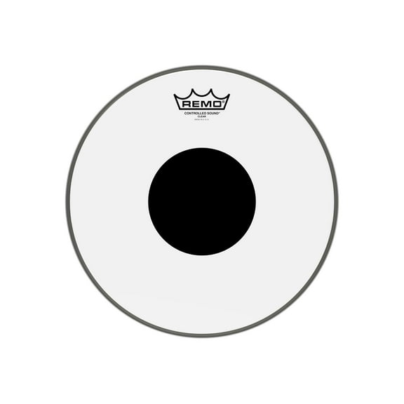 REMO 12" BLACK DOT Clear
