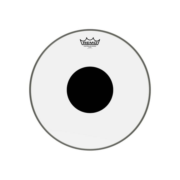 REMO 15" BLACK DOT Clear