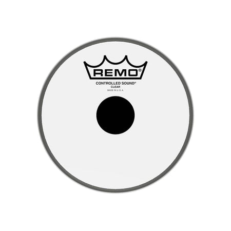 REMO 6" BLACK DOT Clear