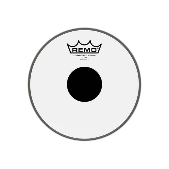 REMO 8" BLACK DOT Clear