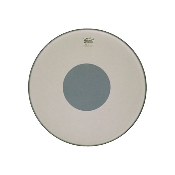 Remo Controlled Sound Smooth White with Black Dot Bass Drum 22 in.