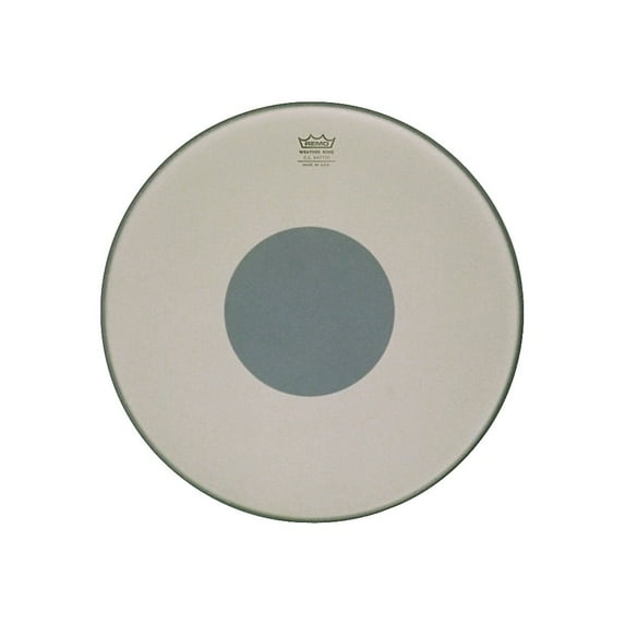 Remo Controlled Sound Smooth White with Black Dot Bass Drum 22 in.