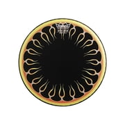 Custom Graphic Flames Resonant Bass Drum