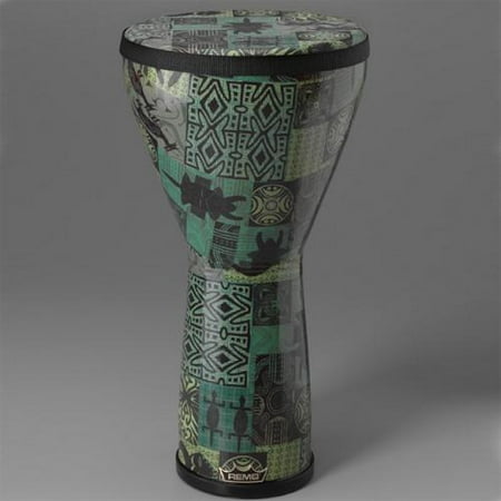Remo Designer Series ‘Festival’ 12”x21” Djembe in Green Kintekloth Finish (DJFELG32)