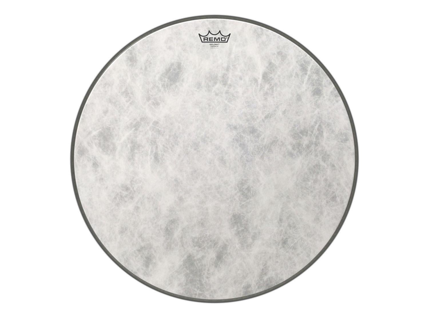 Remo 26" Powermax Ultra White Crimplock Marching Bass Drum