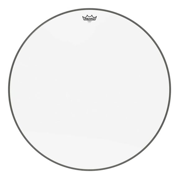 Remo Drum Heads 3700114 28 Dia. Emperor Bass Drumhead, Clear