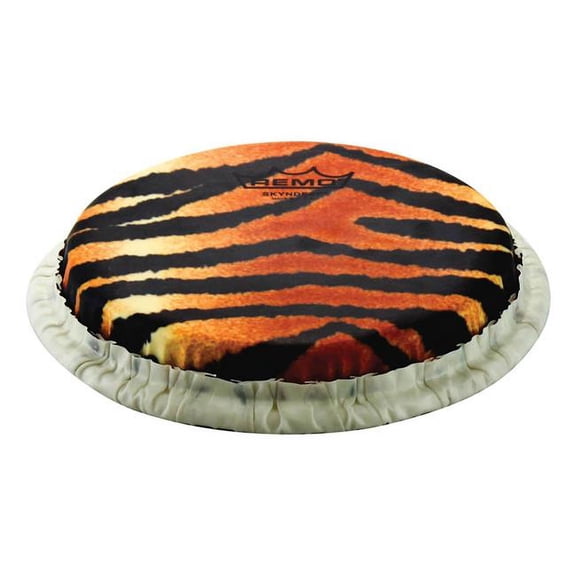 Remo Drum Heads 3701025 7.15 in. Bongo Drumhead with Tucked Skyndeep Tiger Stripe Graphic