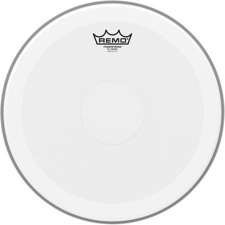 Remo Drum Heads 3701423 14 in. Dia. Clear Dot Batter, Powerstroke 4 & Coated Drum Head