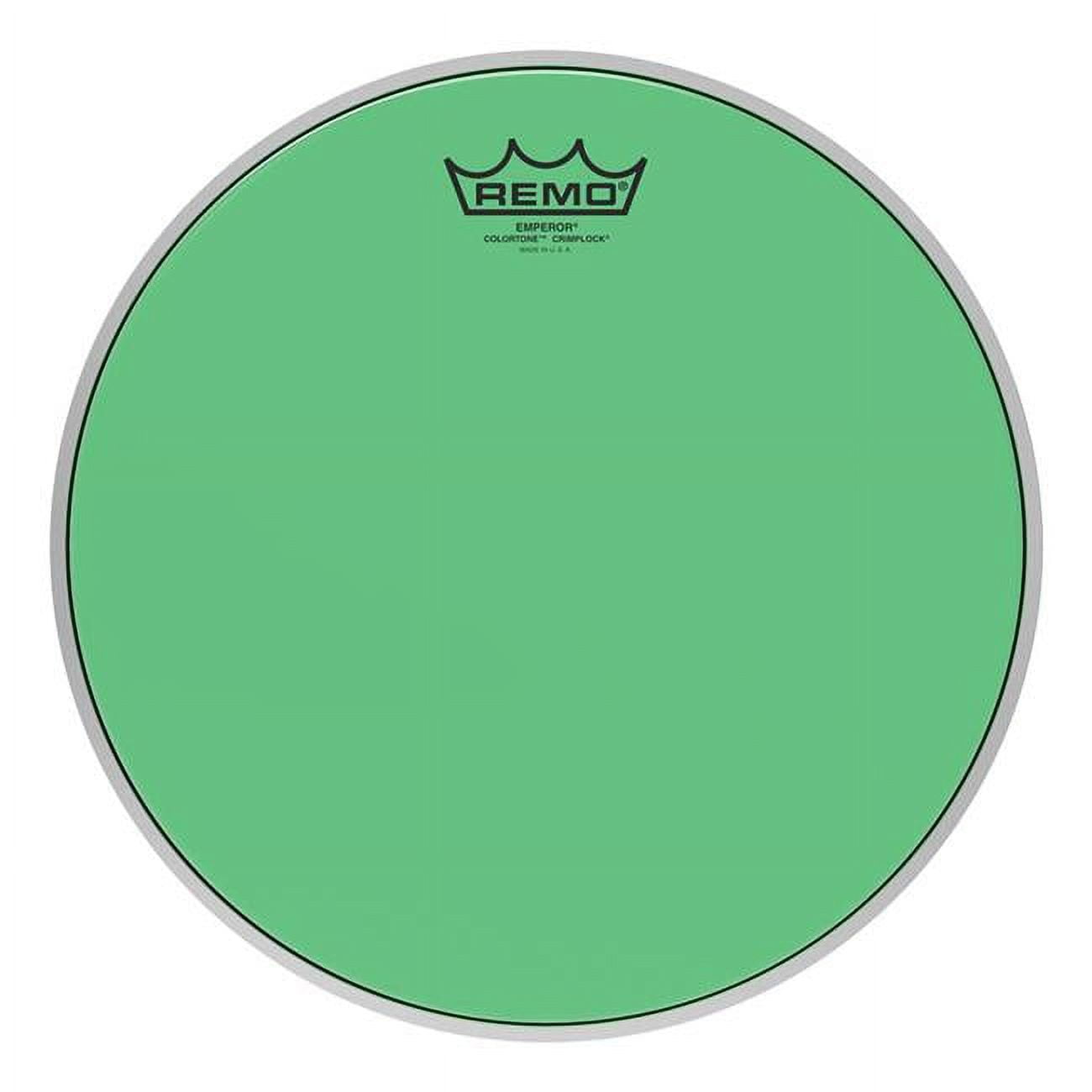 Remo Drum Heads 3701827 12 in. Emperor Colortone Crimplock Drumhead, Green