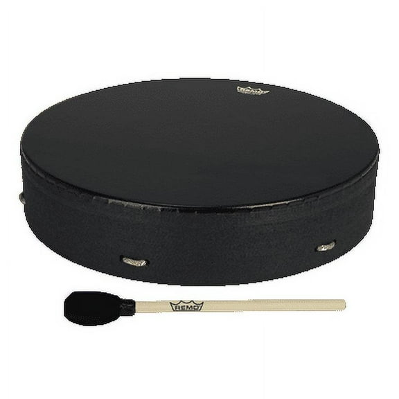 Remo E1-1314-BE 14" Bahia Buffalo Drum Black Earth