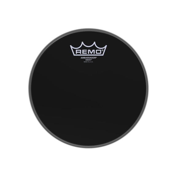 REMO 8" EBONY Ambassador