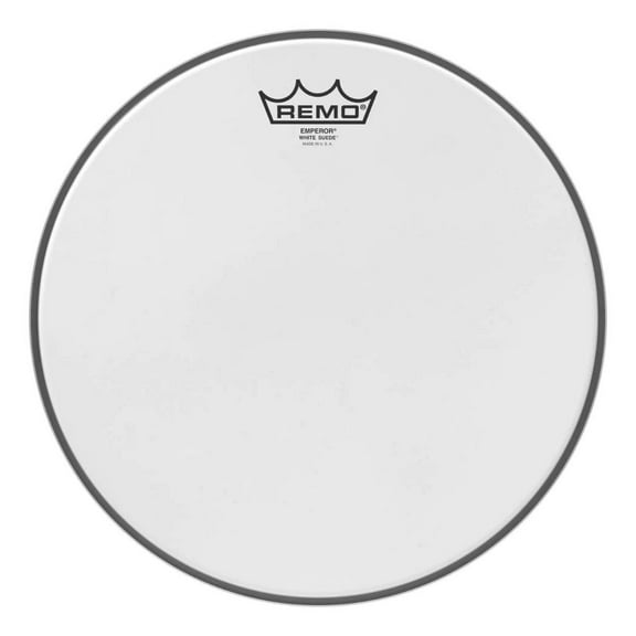 Remo White Suede Emperor Batter Drum Head 12 in.