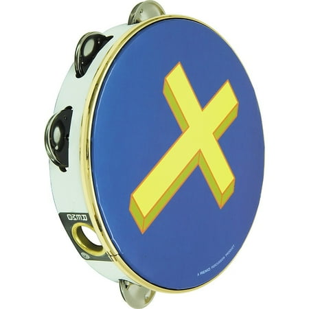 Remo Gold Cross Tambourine 6 in., 6 Jingles
