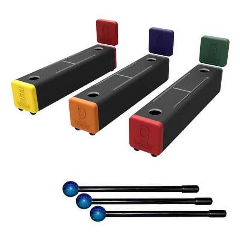 Remo Two-Tone 3-Piece Harmony Bars Set  2"x2"x9" - Color-Coded Aluminum