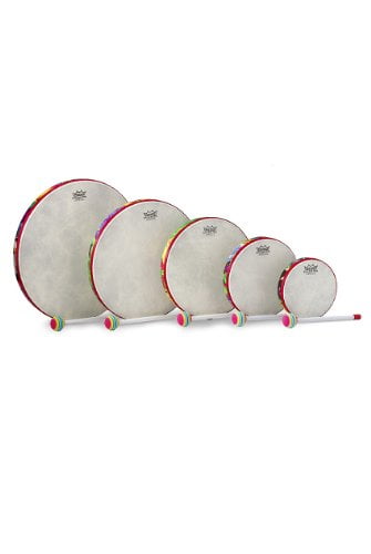 Remo Hand Drum Set of 5, Rain Forest (Package Of 3)