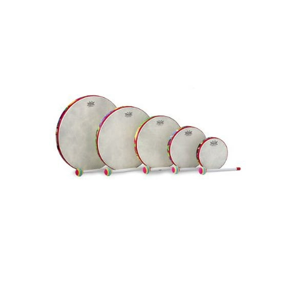 Remo Hand Drum Set of 5, Rain Forest (Package Of 3)