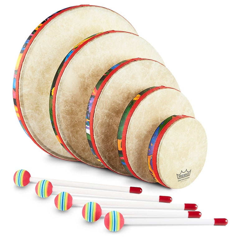 【6個セット】 REMO レモ キッズ ハンドドラム パーカッション Remo Kids Hand Drum Set - 6/8/10/12/14 - Walmart.com