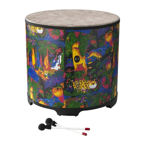 KIDS PERC Gathering Drum 22"D X 21"H Rain Forest