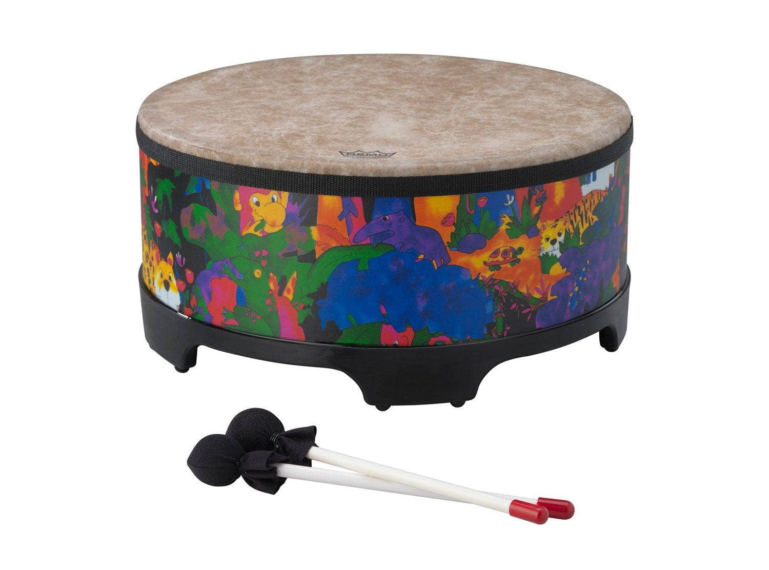 Remo Kids Percussion Gathering Drum with Sticks, 8