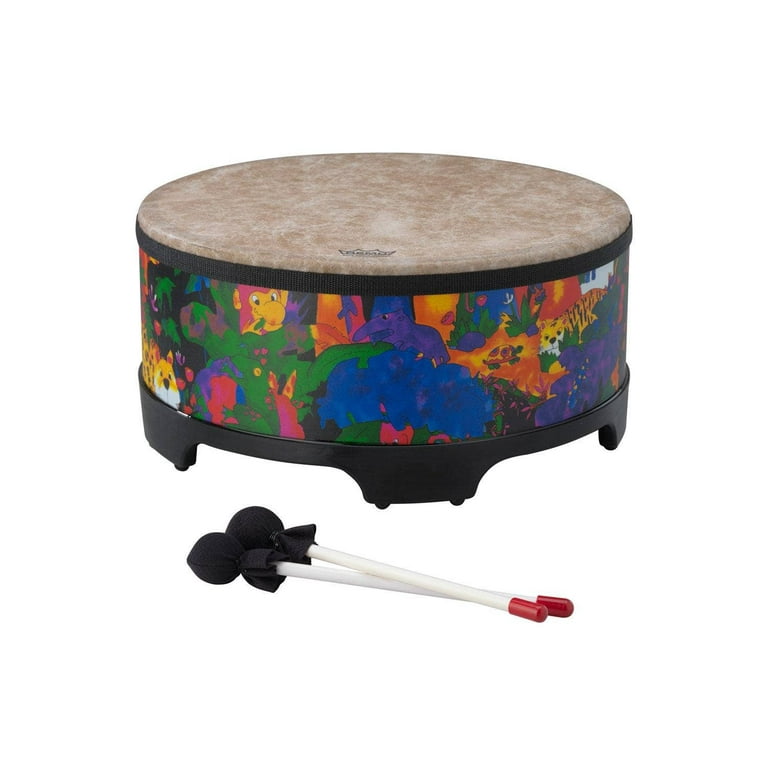 Remo Kids Percussion Gathering Drum with Sticks, 8