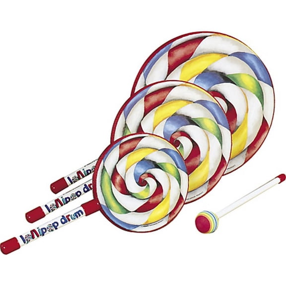 Remo Kids Percussion Lollipop Drum Bundle; Package of 3