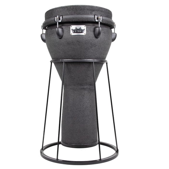 Remo Mondo DJ-0012-BE 12" Key-Tuned Djembe, Black Earth w/ Stand