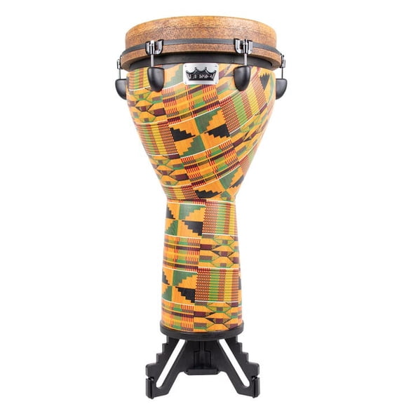 Remo Mondo DJ-0012-PM 12" Key-Tuned Djembe, Kintekloth w/ Lock Top Riser