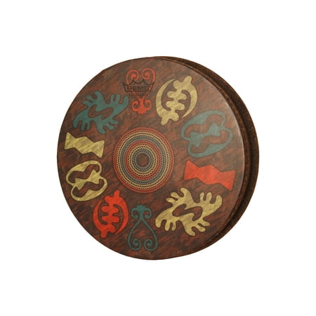 Remo Mondo Fiberskyn Djembe Head 12-by-2.5-Inch - Adinkra Pattern