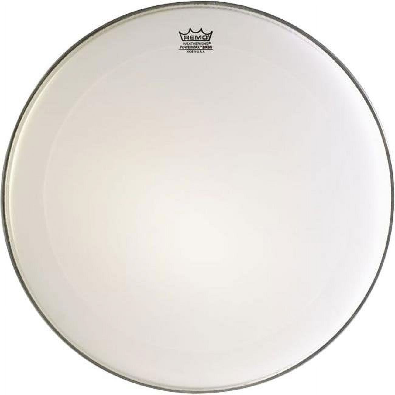 Remo PM1016MPU 16 in. Powermax Ultra White Marching Bass Drum Batter