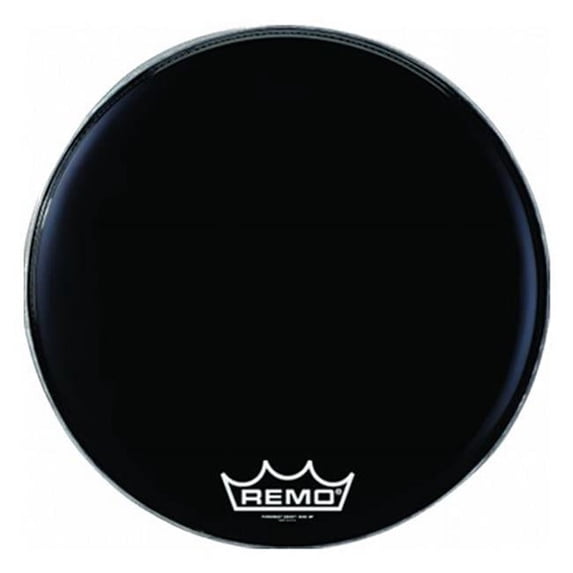 Remo PM1424MP-U 24 in. Powermax Ebony Crimplock Bass Drumhead