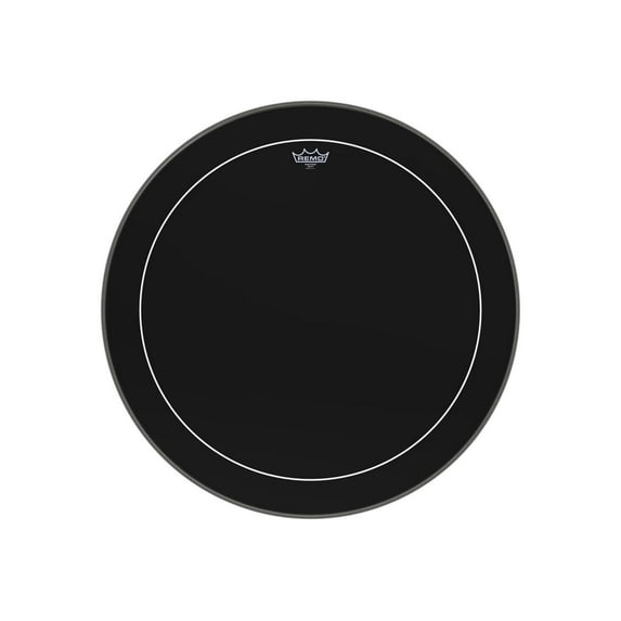Remo Ebony Series Pinstripe Bass Drum Head 28 in.