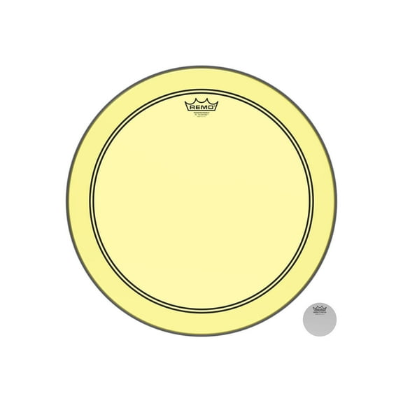 Remo Powerstroke P3 Colortone Yellow Bass Drum Head 18 in.