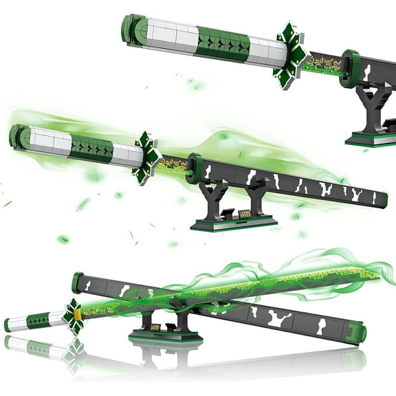Remocguys 39" Sanemi Anime Sword Building Set with Scabbard Compatible with Lego Swords for Adults Cosplay Gift 710 Pcs