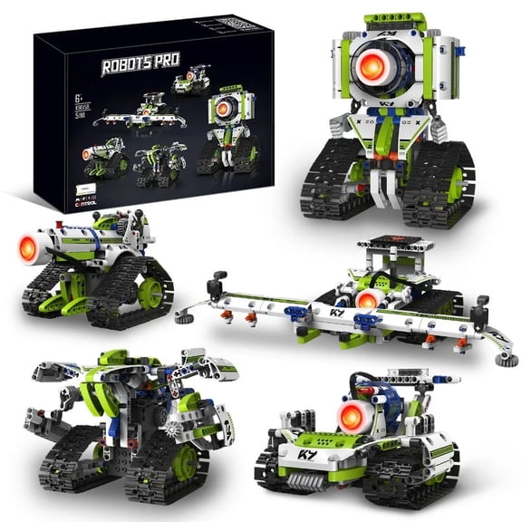Remocguys 5in1 Camera Person Robot Building Set with Remote Control Compatible with Lego Robotics Stem Toys for Ages 8-13 Boys