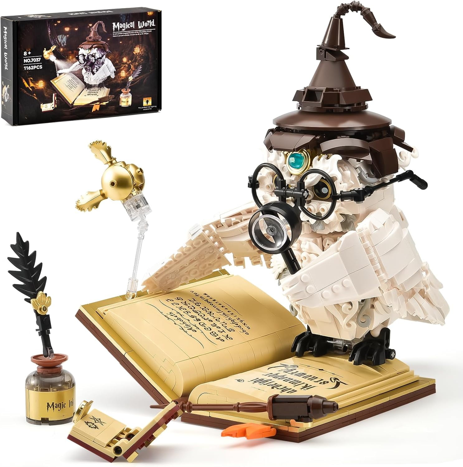Remocguys Animal Magic Doctor Owl Harry Building Sets Potter Bird for Adults Boys Compatible with Lego