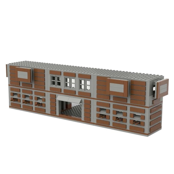 Remocguys Army Weapons Warehouse Building Set Compatible with Lego City WW2 Scene Mini Model for Adults Teens 682pcs