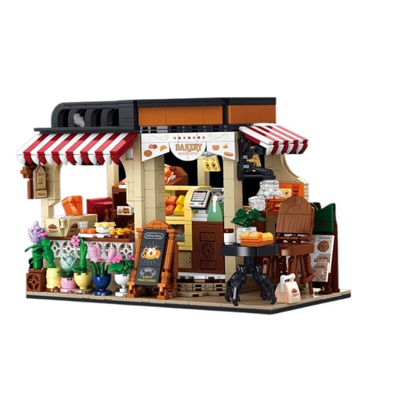 Remocguys Bakery Building Set Compatible with Lego Architecture Collectible Model for Teens Adult 1301pcs