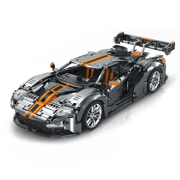 Remocguys Black Race Car Building Set with Remote Control Compatible with Lego Sports Cars Model for Adults and Teens 896pcs