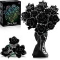 thumbnail image 1 of Remocguys Gothic Black Roses Flower Bouquet Building Set Compatible with Lego Flowers Gift Home Decor for Adults Halloween 585 Pcs, 1 of 9