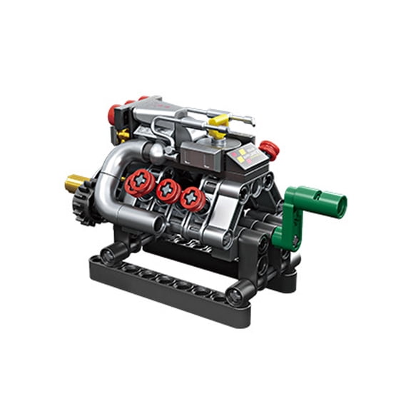 Remocguys Engine Model Building Set Compatible with Lego Technic Model Eight-cylinder for adults 104 pcs