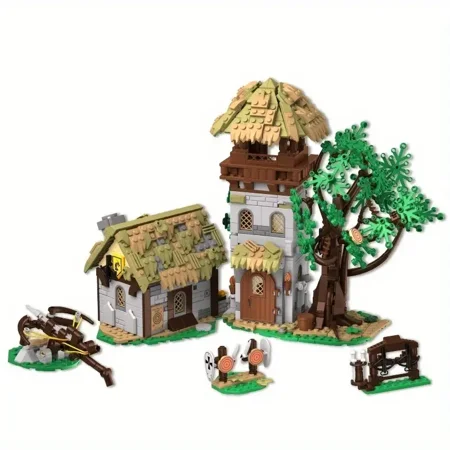 Remocguys Famous House Building Set, Compatible with Lego Architectural Model Greenwood Range for Adults Boys 1109PCS