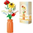 thumbnail image 1 of Remocguys Flower Bouquet Building Set with Vase Mini Rose Sunflower Blocks for Adults Women 283 Pcs, 1 of 7