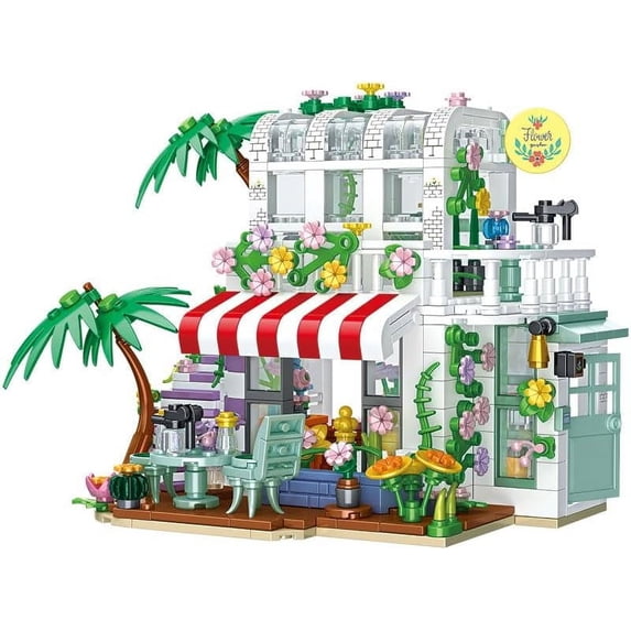 Remocguys Flower House Building Set with LED Compatible with Lego Garden for Adults Kids 705Pcs
