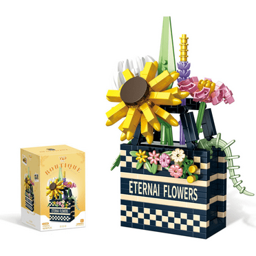 Remocguys Flowers Building Set Botanical Collection Blocks Kit for Adults Not Compatible with Lego