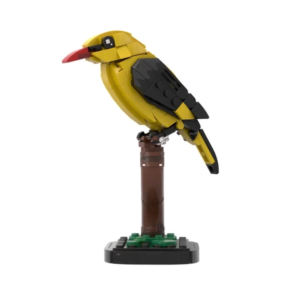 Remocguys Golden Oriole Building Set Compatible with Lego Animal Bird Collectible Model Kit Home Decorfor Adults 189pcs